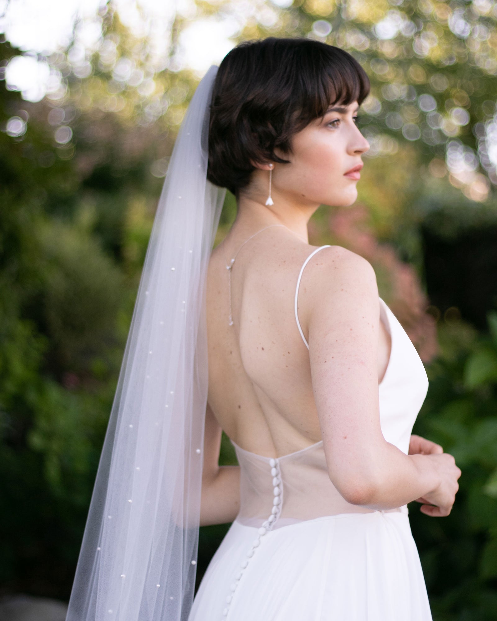 Akina Pearl Veil – Atelier Elise Canada