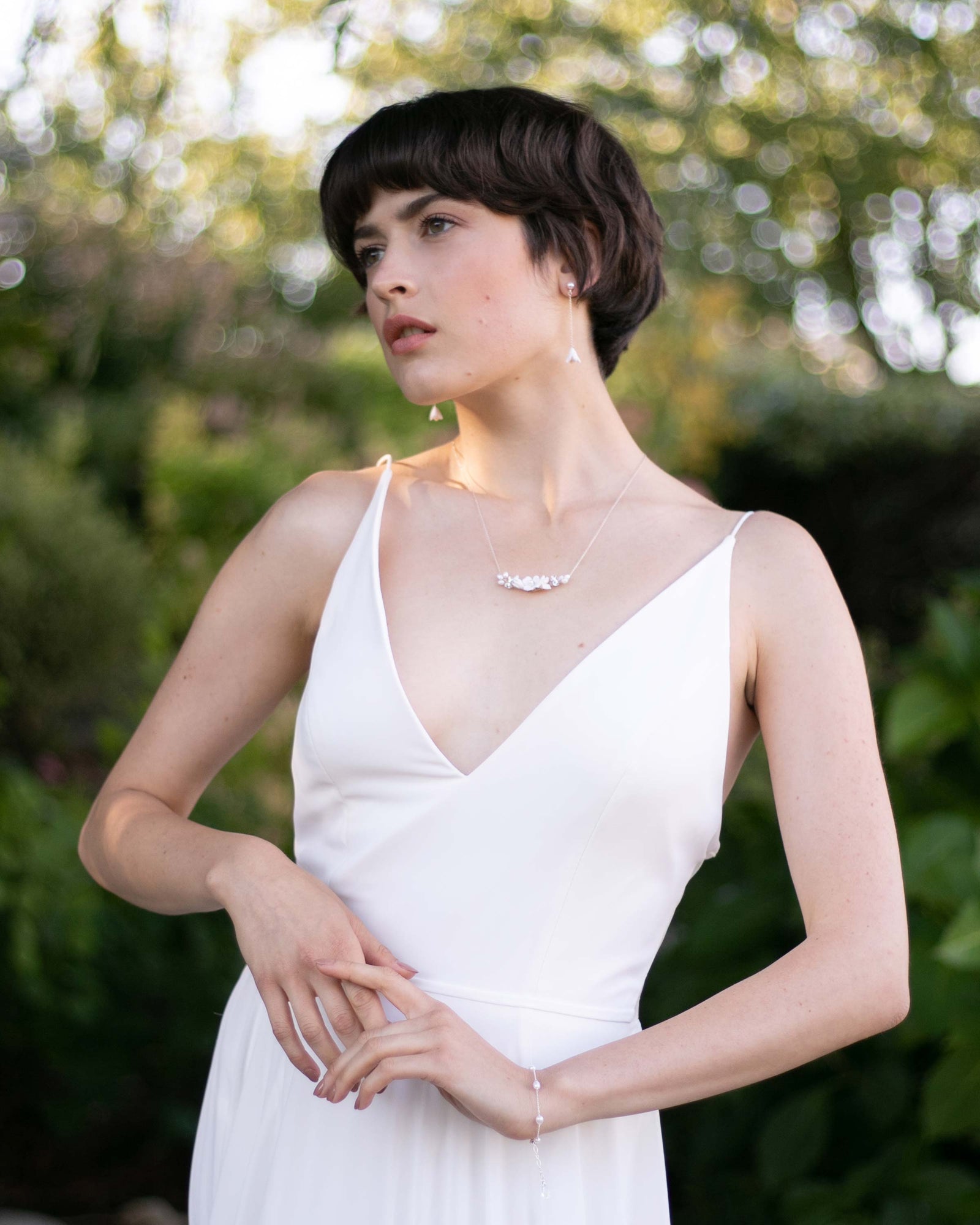 Belle Fleur Drop Jewellery Set – Atelier Elise Canada
